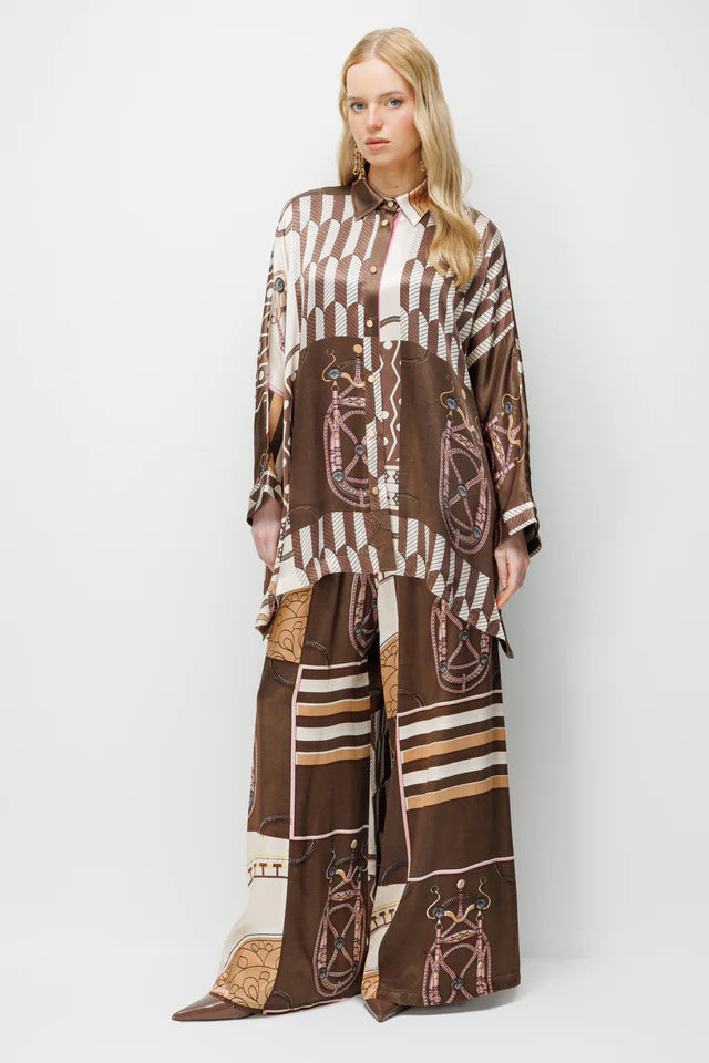 Oversize Saten Takım