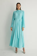30017 Veluna Elbise Aqua