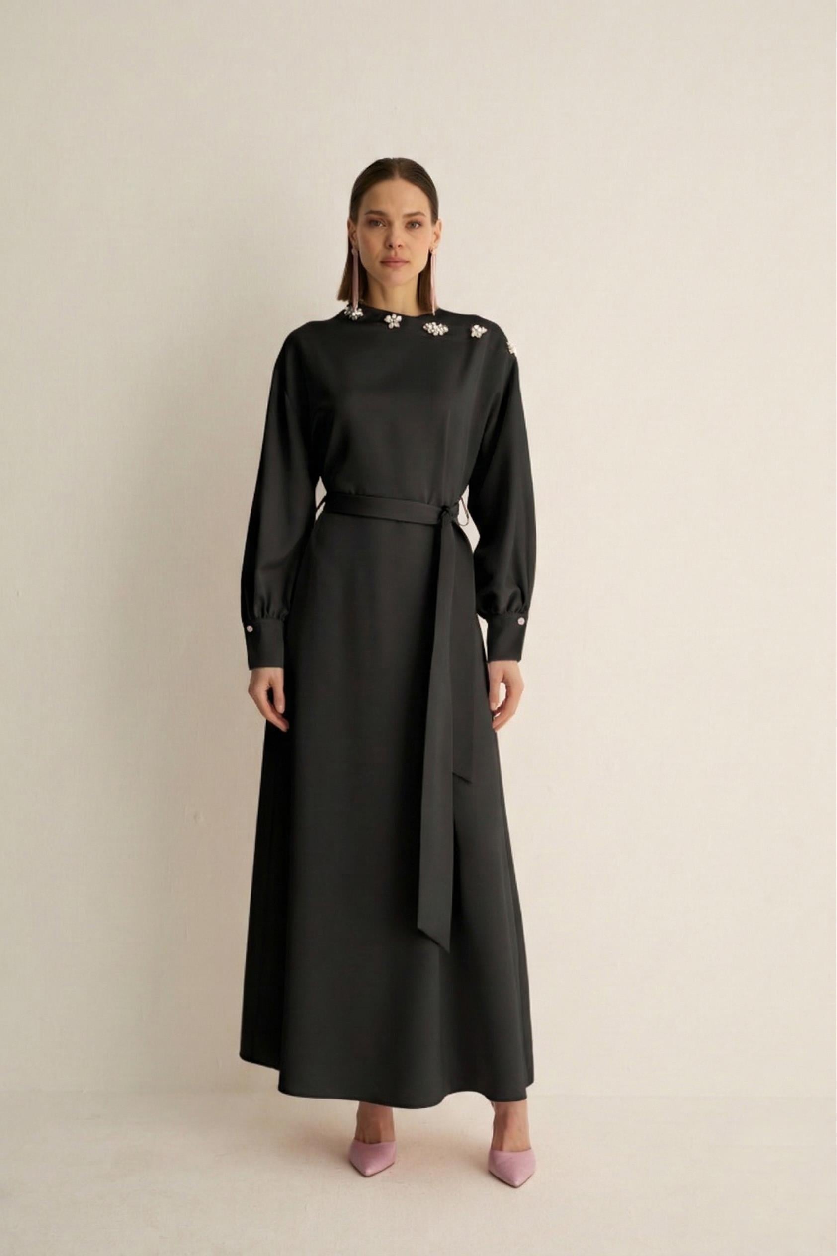 30023 Oriana Elbise Siyah