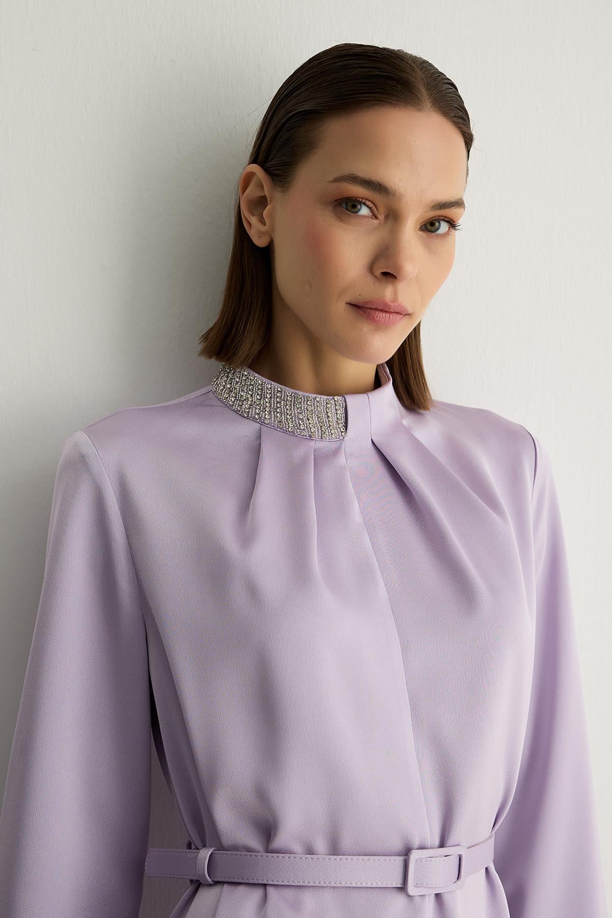 30025 Lotus Elbise Lila