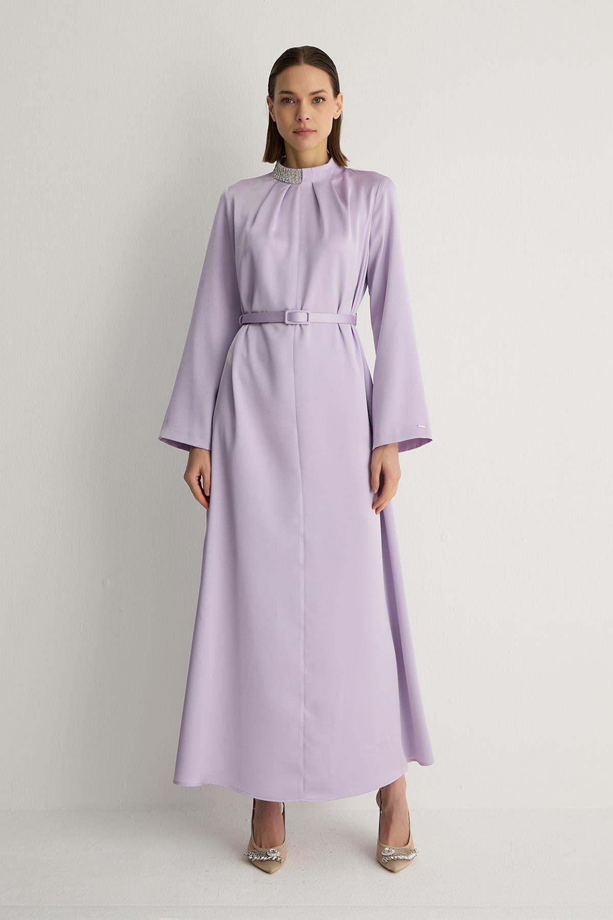 30025 Lotus Elbise Lila