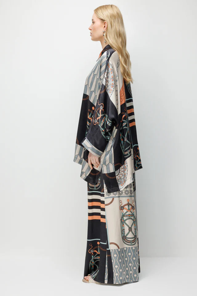 Oversize Saten Takım
