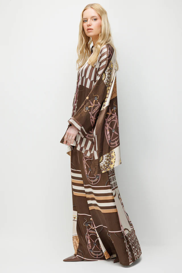Oversize Saten Takım