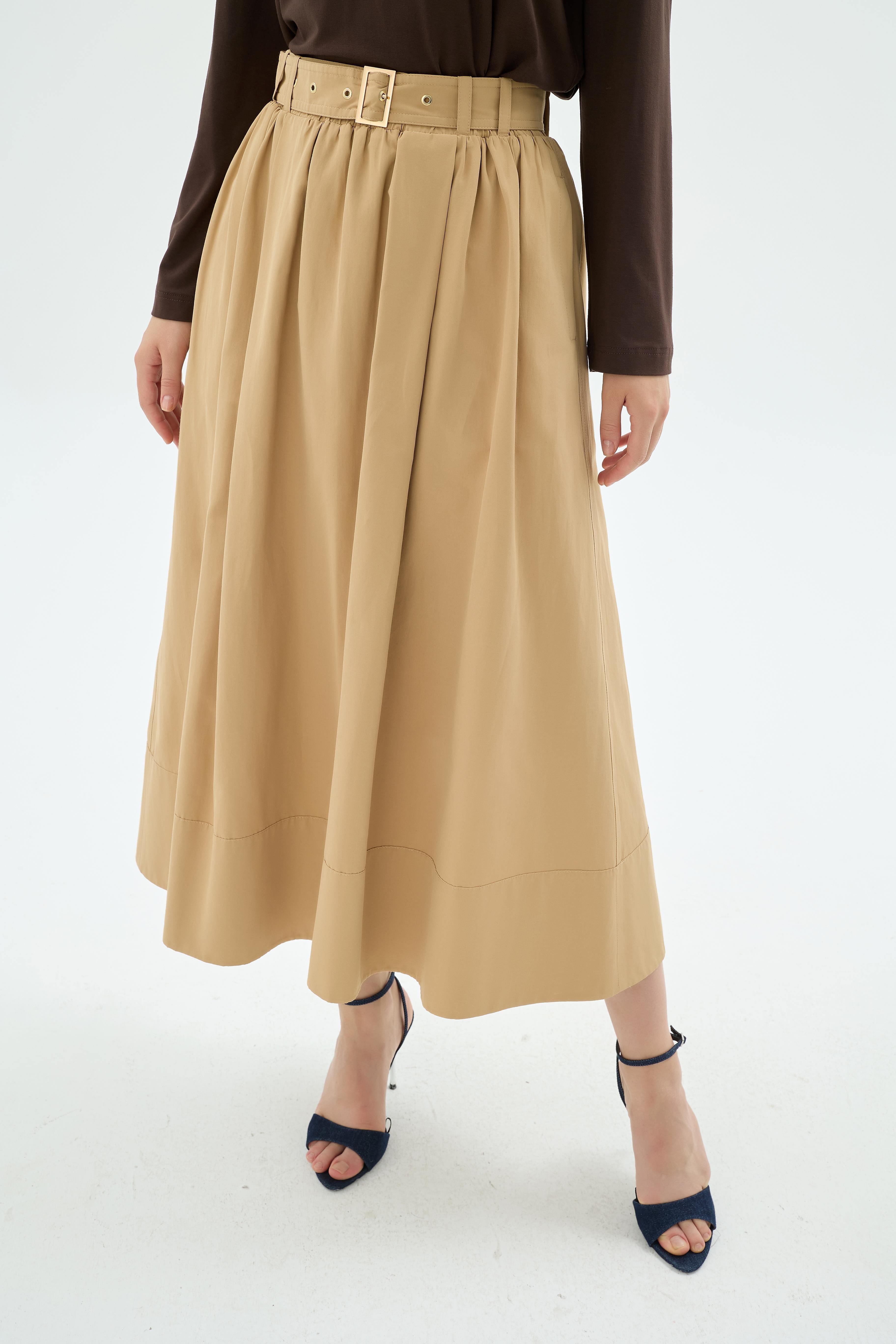 51015 Eftelya Etek Camel