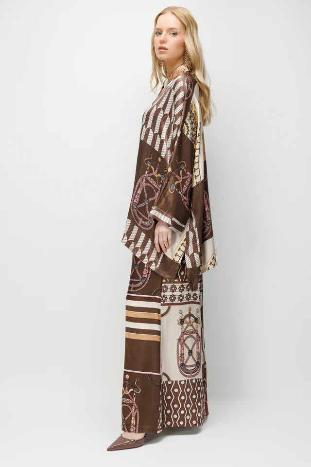 Oversize Saten Takım