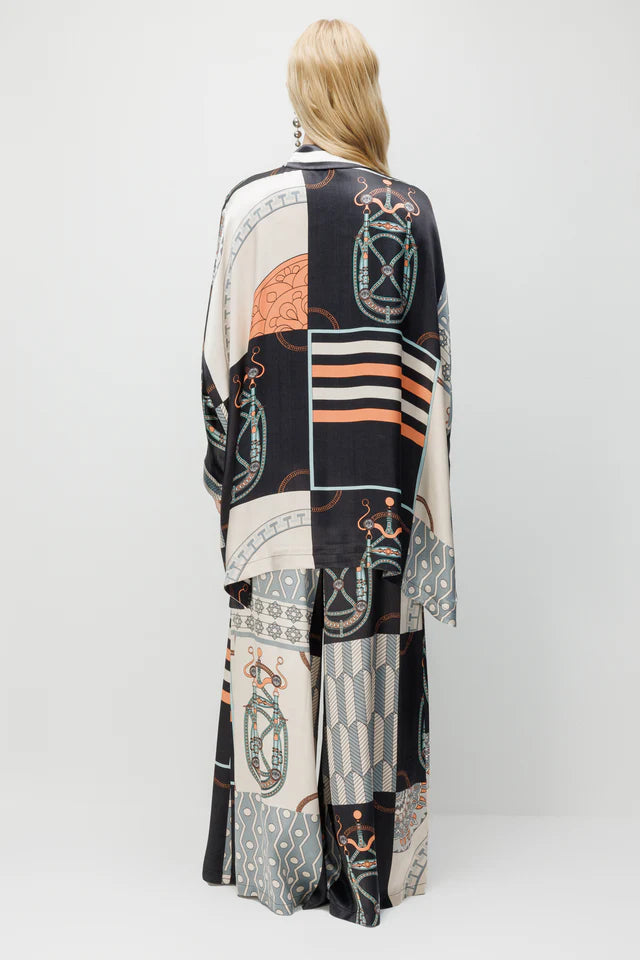 Oversize Saten Takım