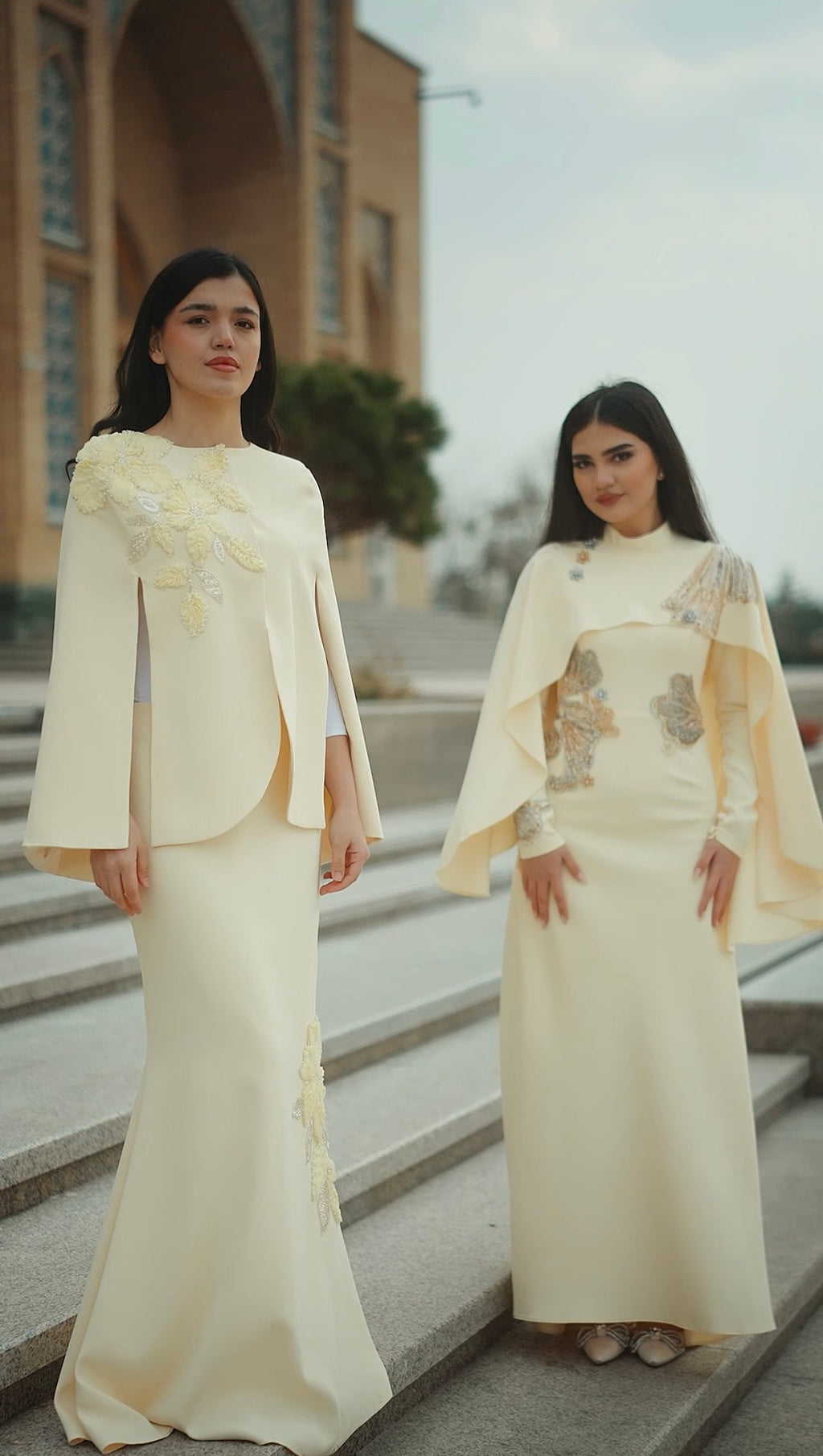 Düşes Abiye Açık Sarı
