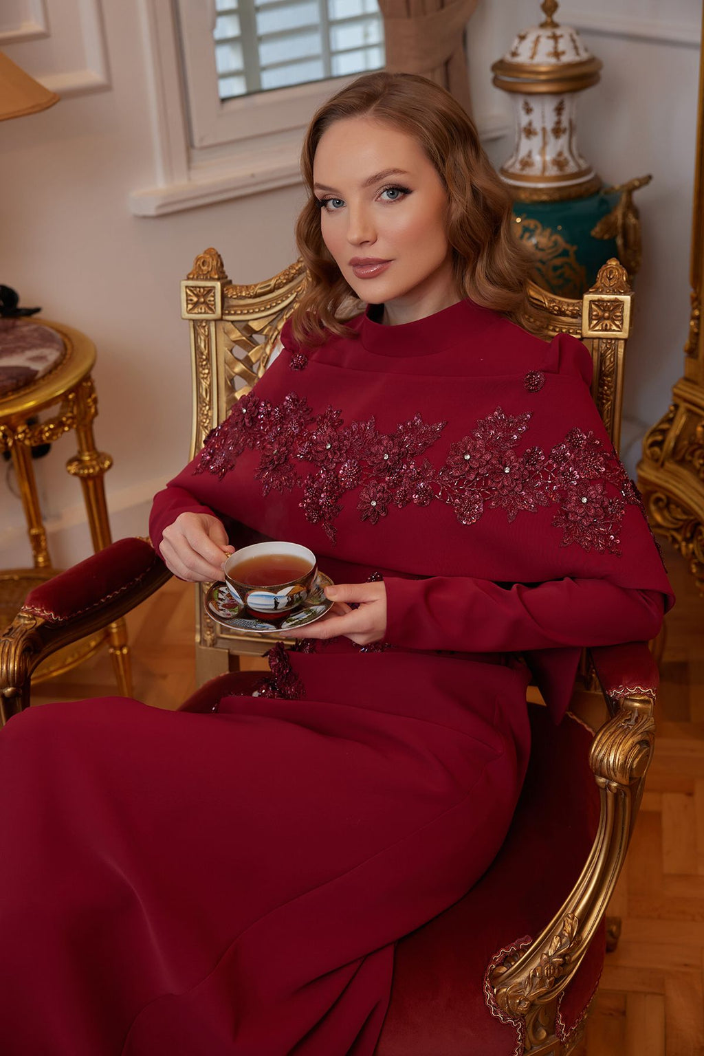 Gülda Abiye Bordo