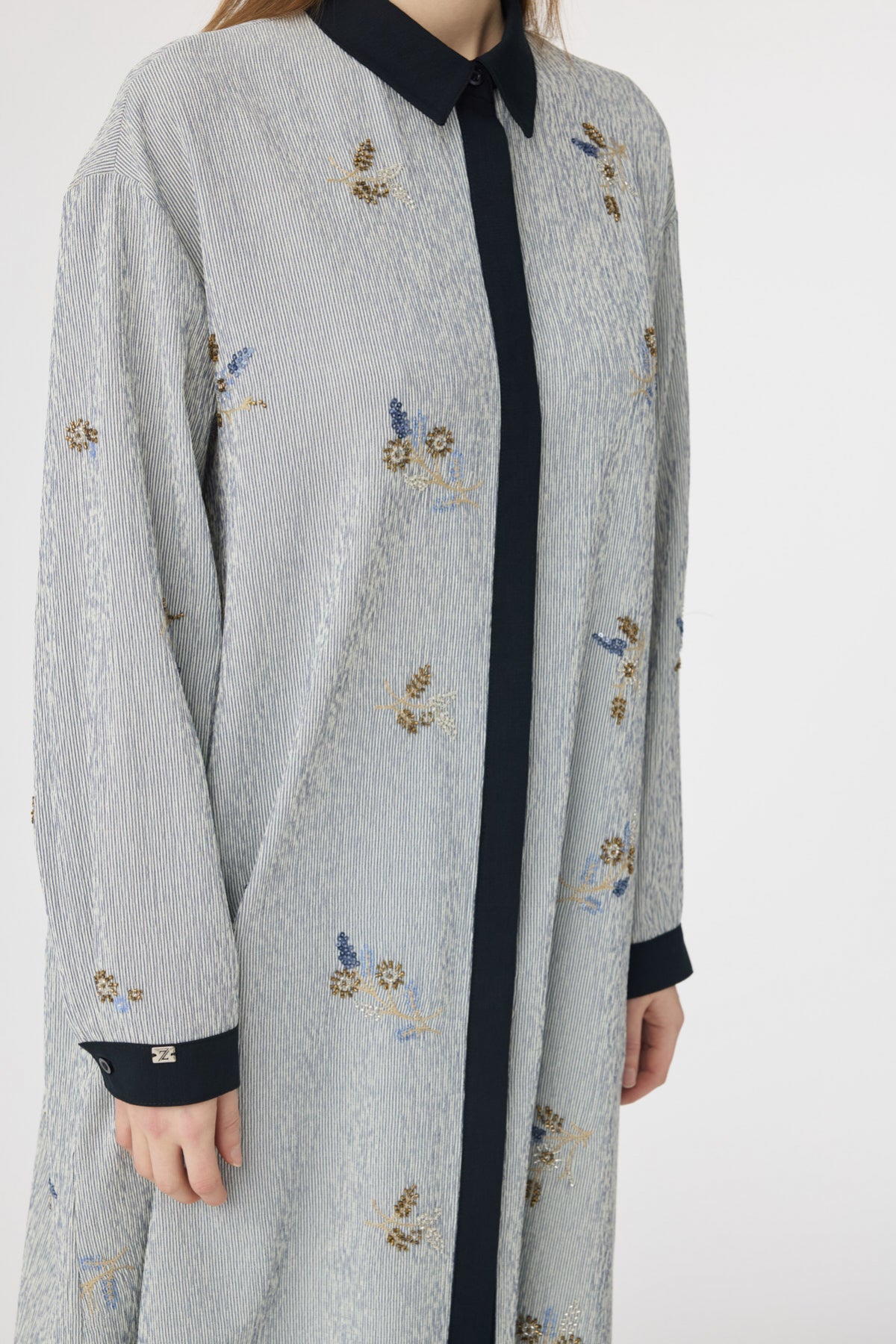 T-1652 MİREVA TUNİK 42-50 Lacivert Tunik 1652