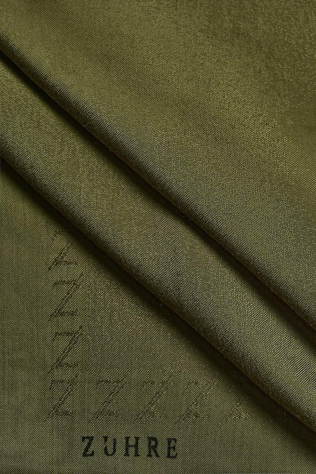 Zühre Zümrüt Olive Şal 0013