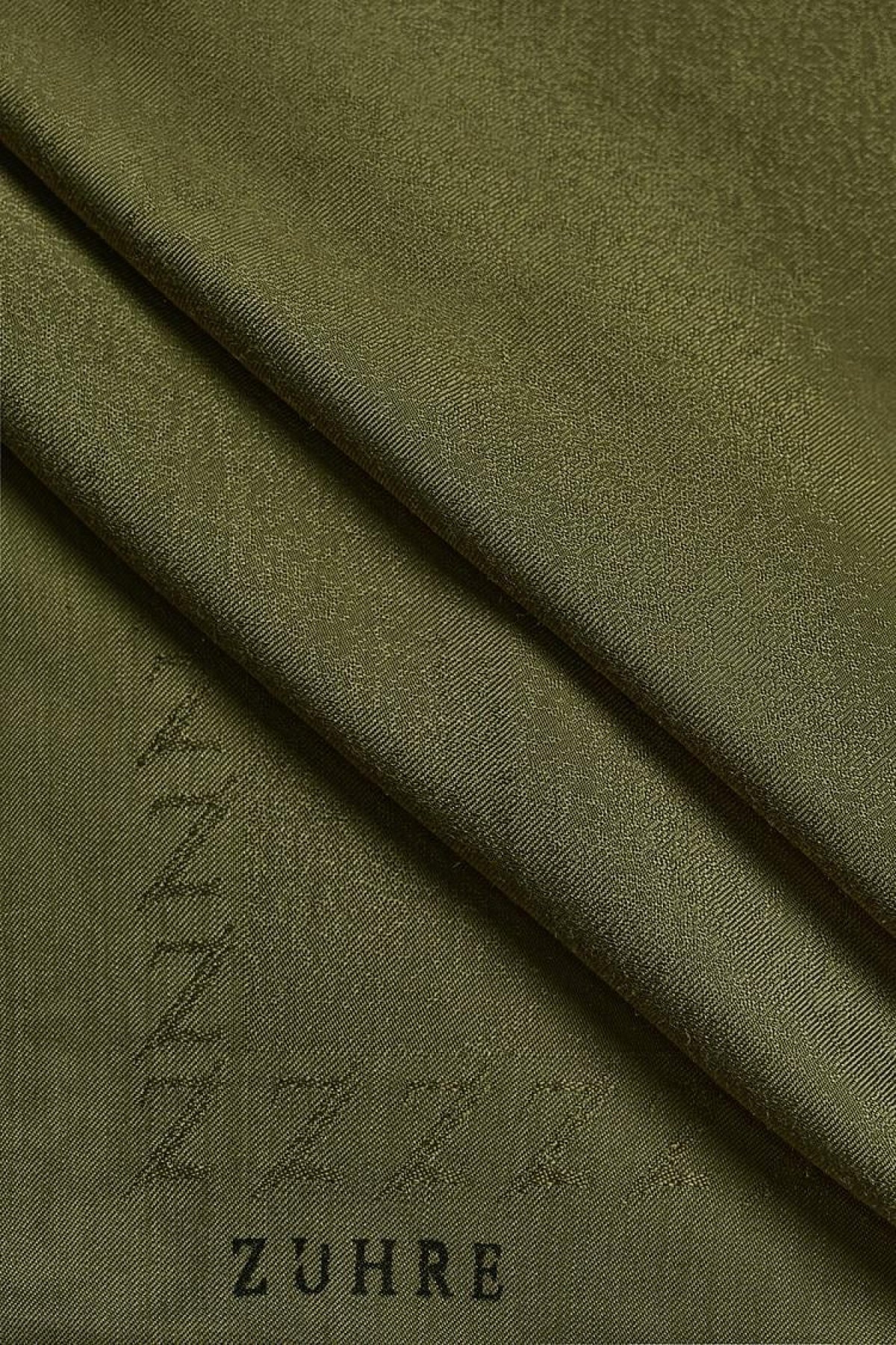 Zühre Zümrüt Olive Şal 0013