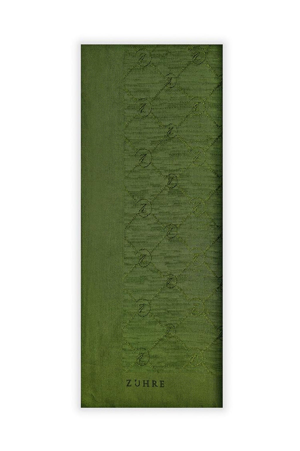 Zühre Koza Z Monogram Haki Şal 0014