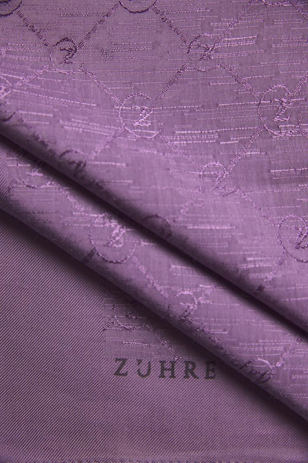 Zühre Koza Z Monogram Lila Şal 0014