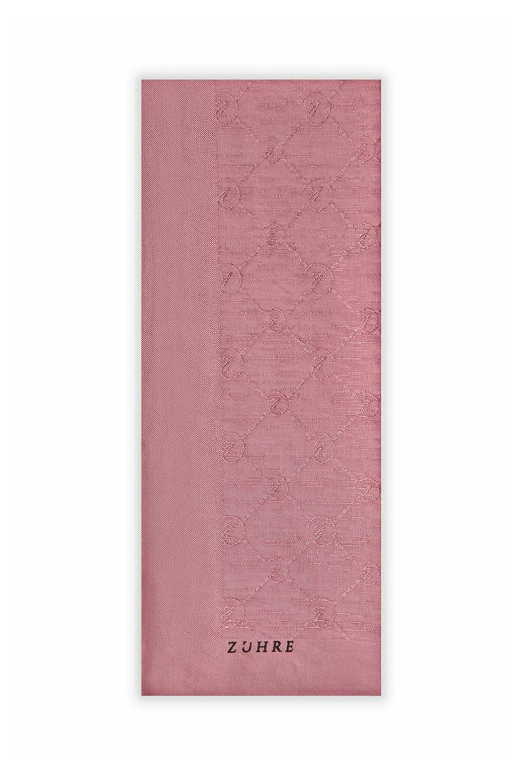 Zühre Koza Z Monogram Pembe Şal 0014
