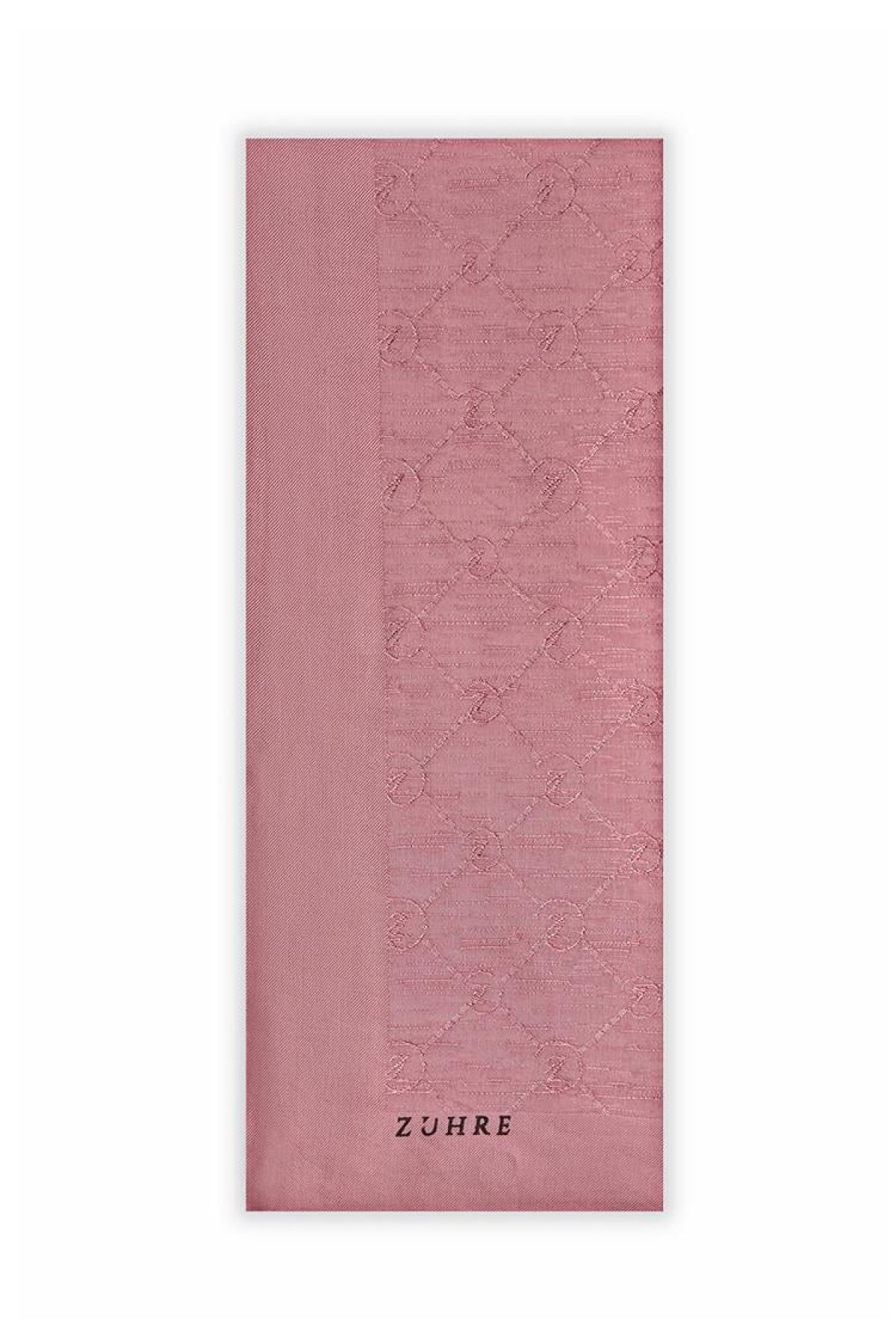 Zühre Koza Z Monogram Pembe Şal 0014