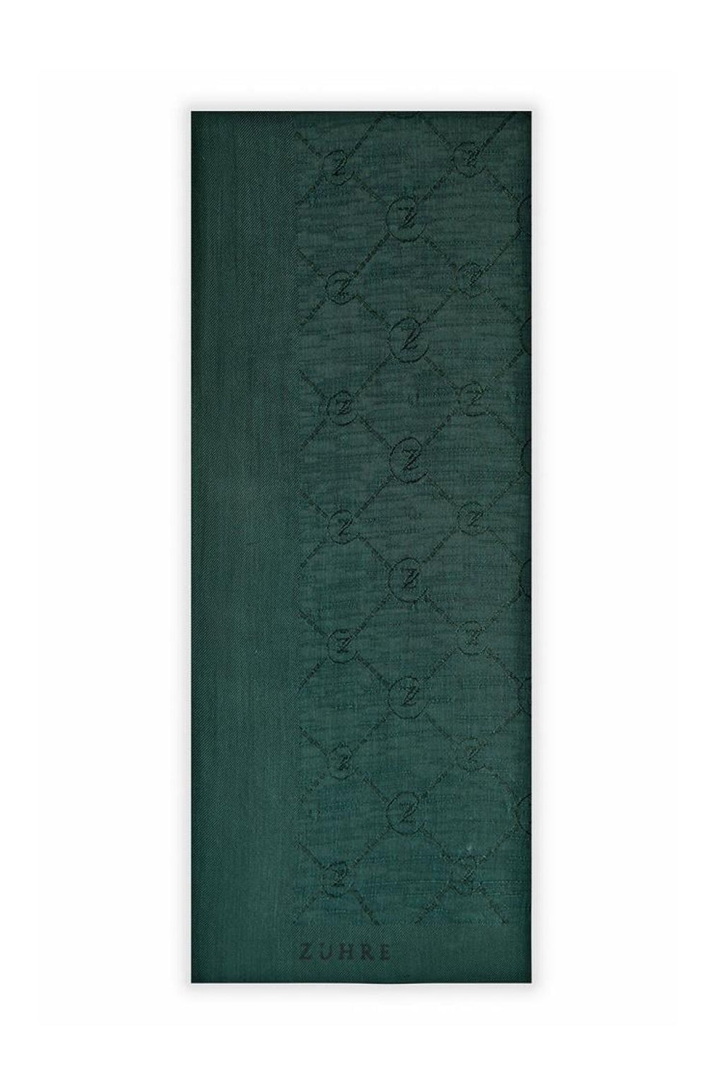 Zühre Koza Z Monogram Zümrüt Şal 0014