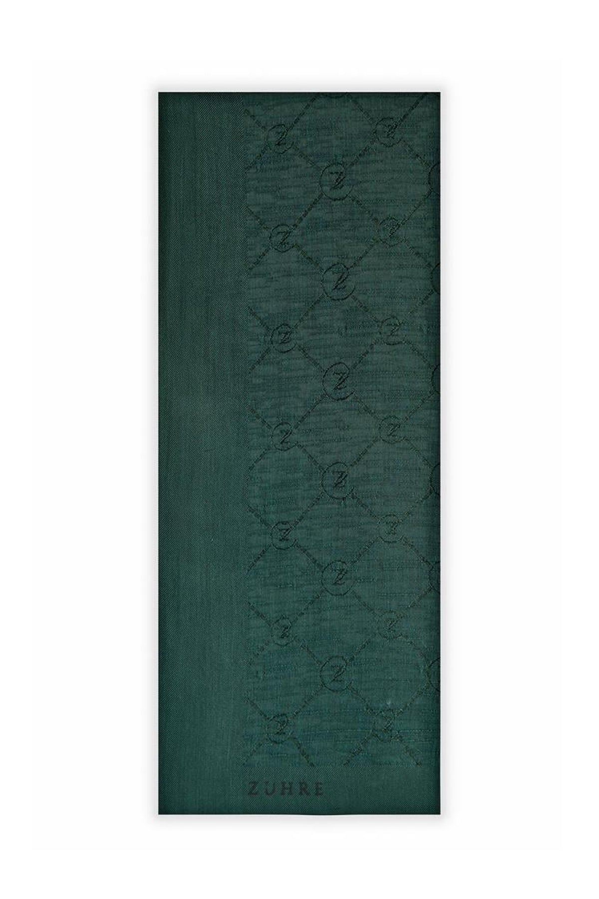 Zühre Koza Z Monogram Zümrüt Şal 0014