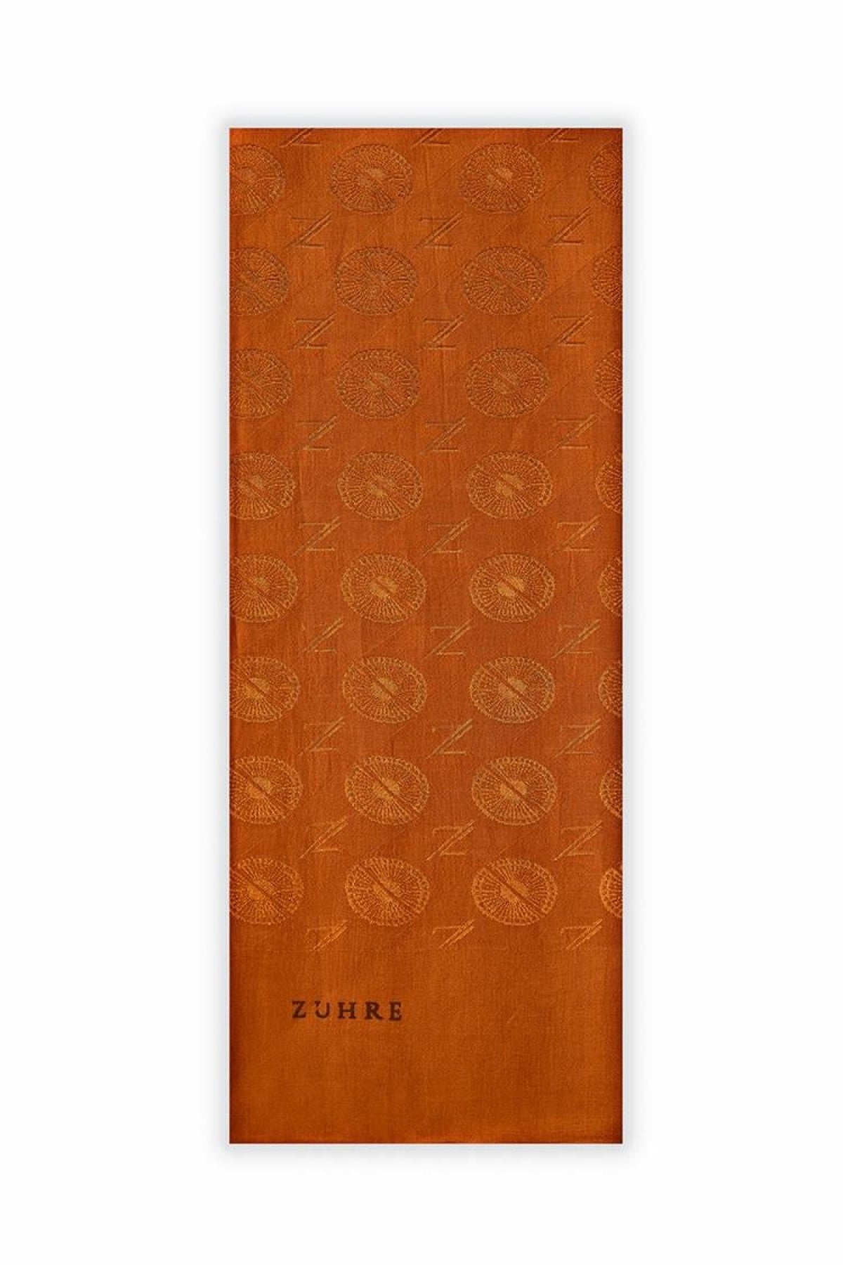 Zühre Gizem Z Monogram Kiremit Şal 0015