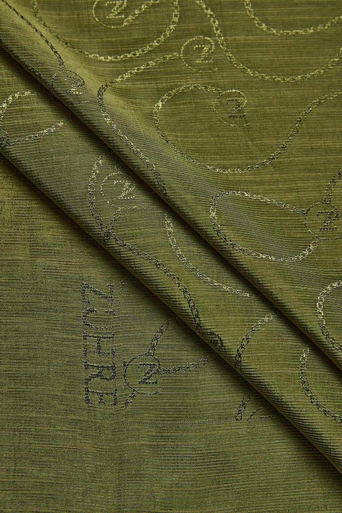 Zühre Flamlı Zincir Z Monogram Haki Şal 0016