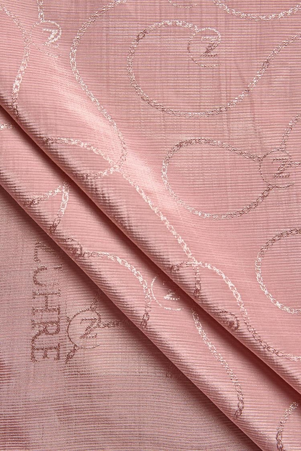 Zühre Flamlı Zincir Z Monogram Pudra Şal 0016