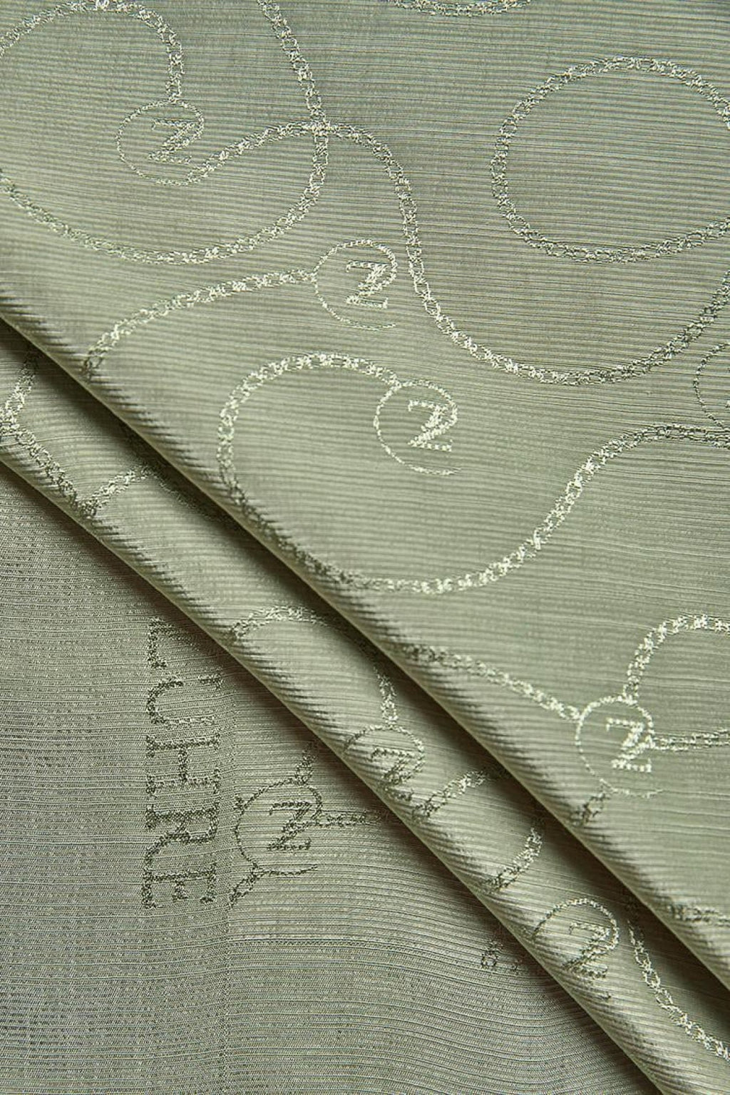 Zühre Flamlı Zincir Z Monogram Olive Şal 0016
