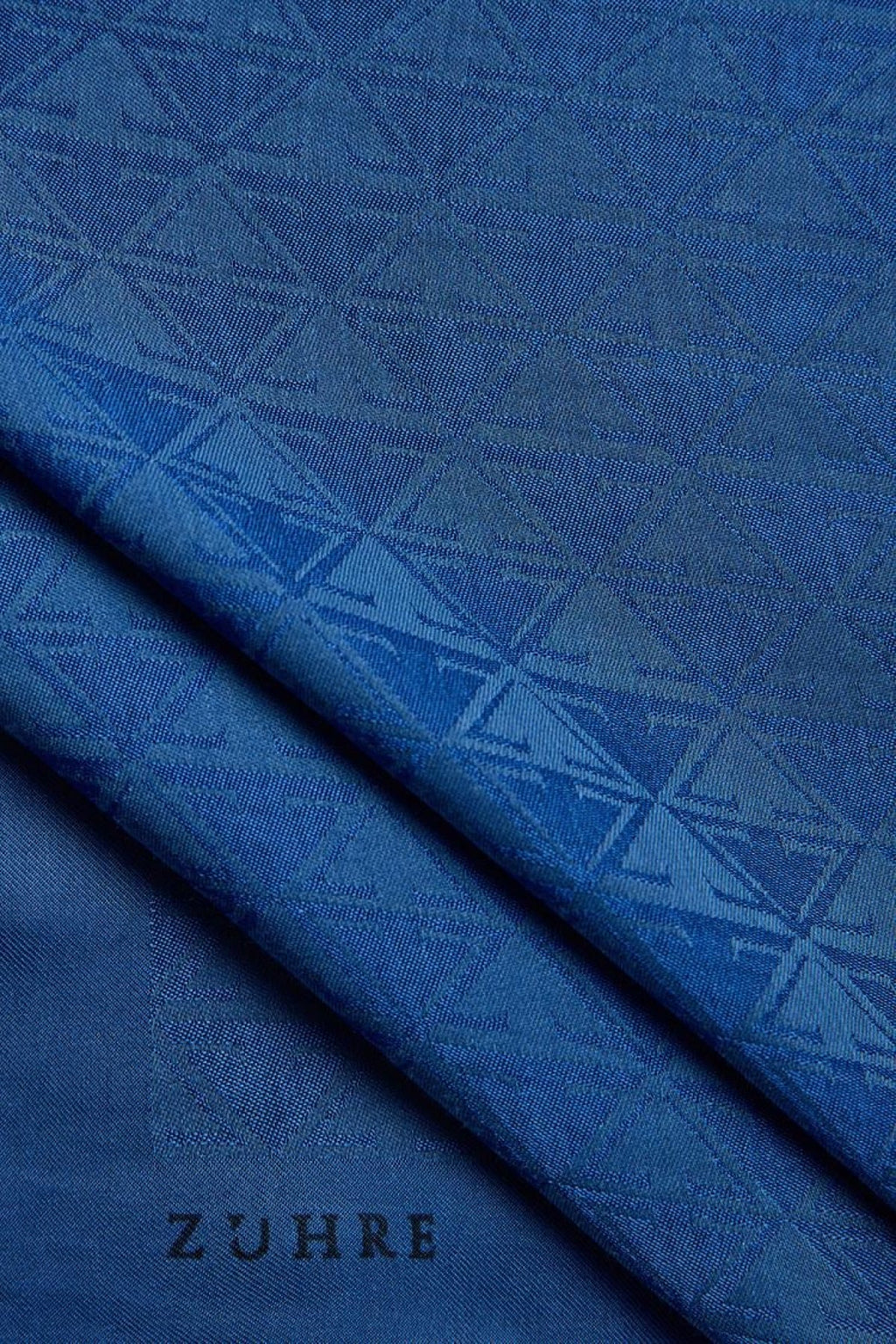 Zühre Rüya Z Monogram Indigo Şal 0017