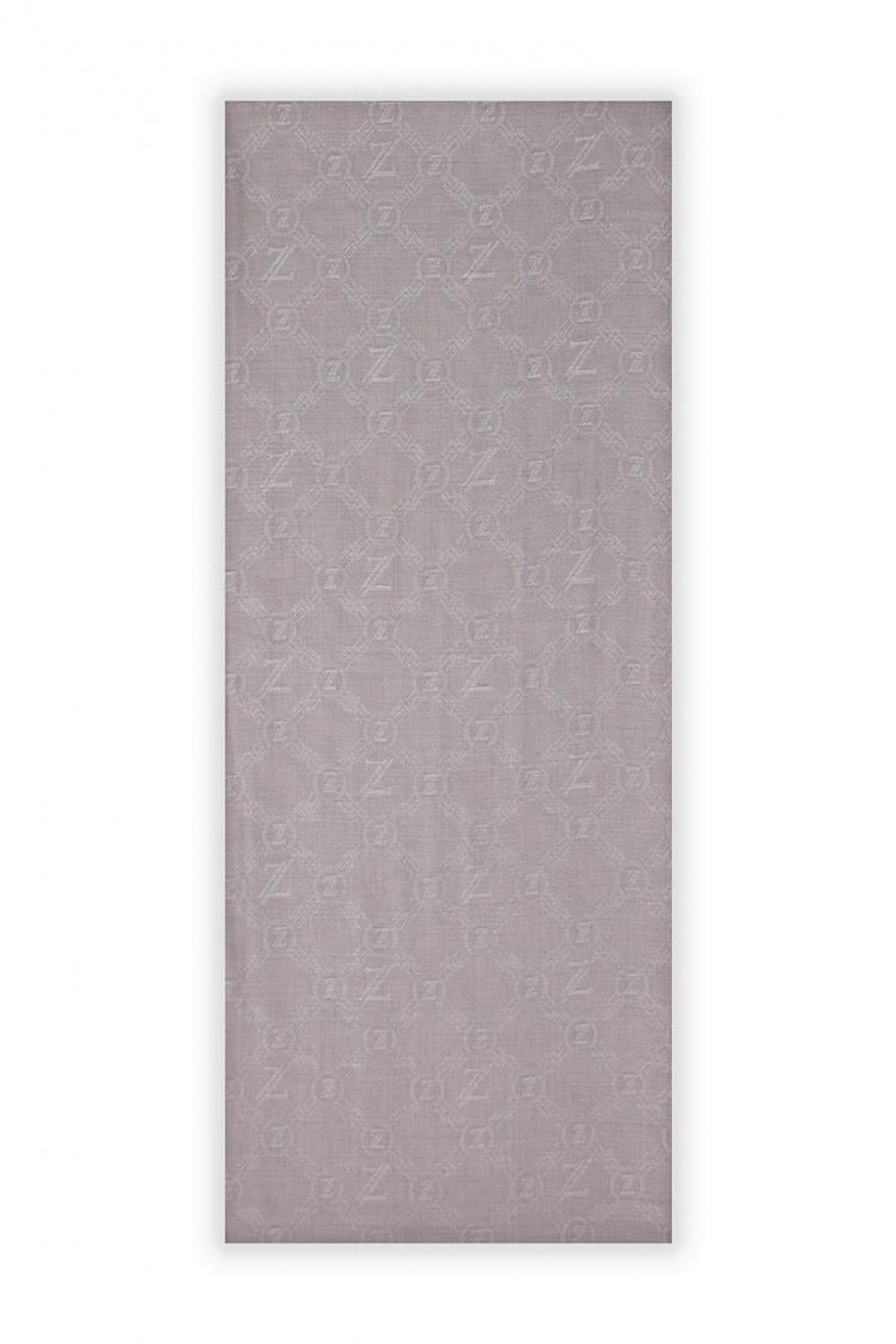 Monogram Desenli Sera Gri Şal 0021