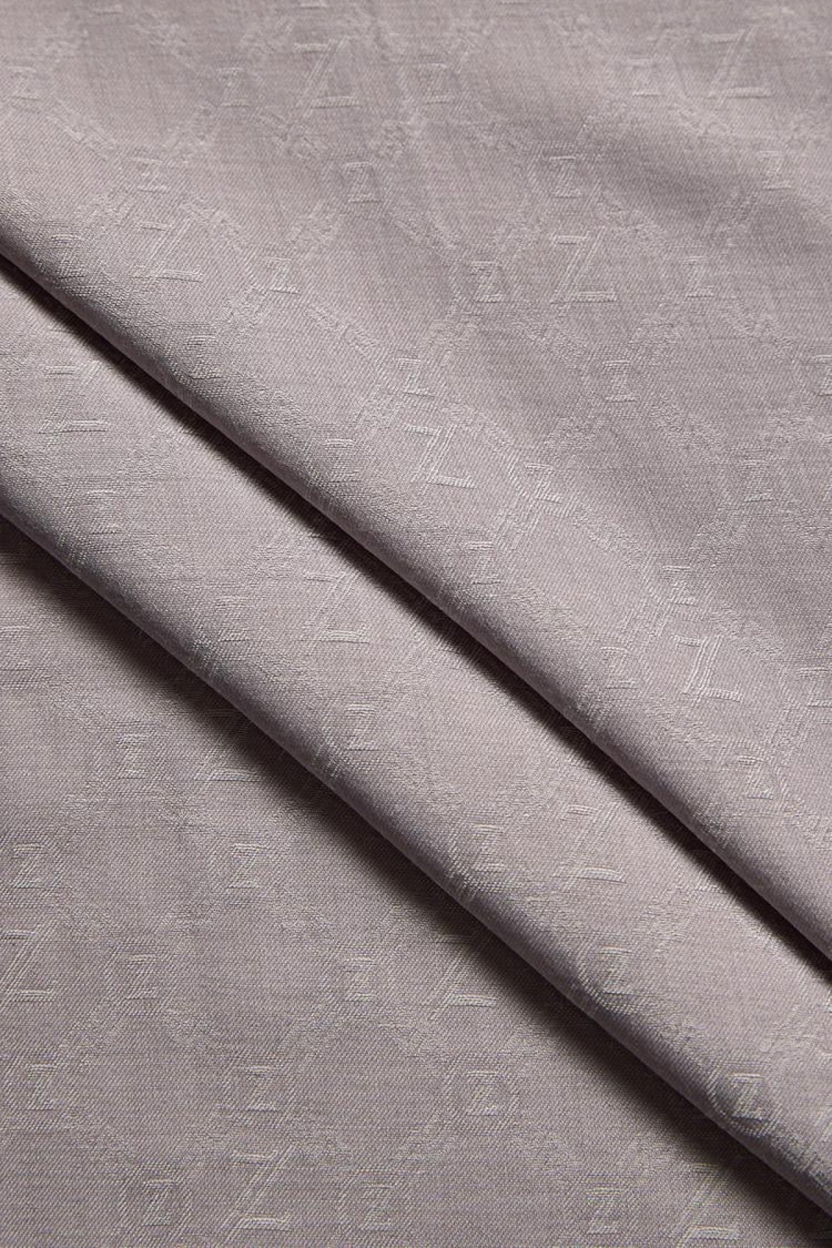 Monogram Desenli Sera Gri Şal 0021