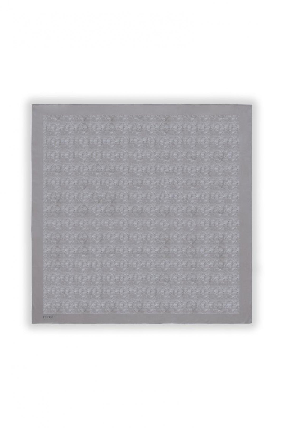 Zühre Koza Z Monogram Gri Eşarp 0082