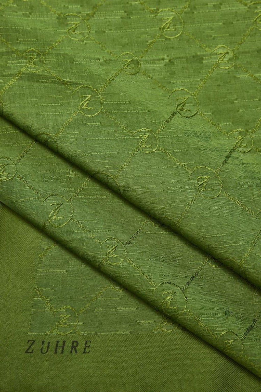 Zühre Koza Z Monogram Haki Eşarp 0082