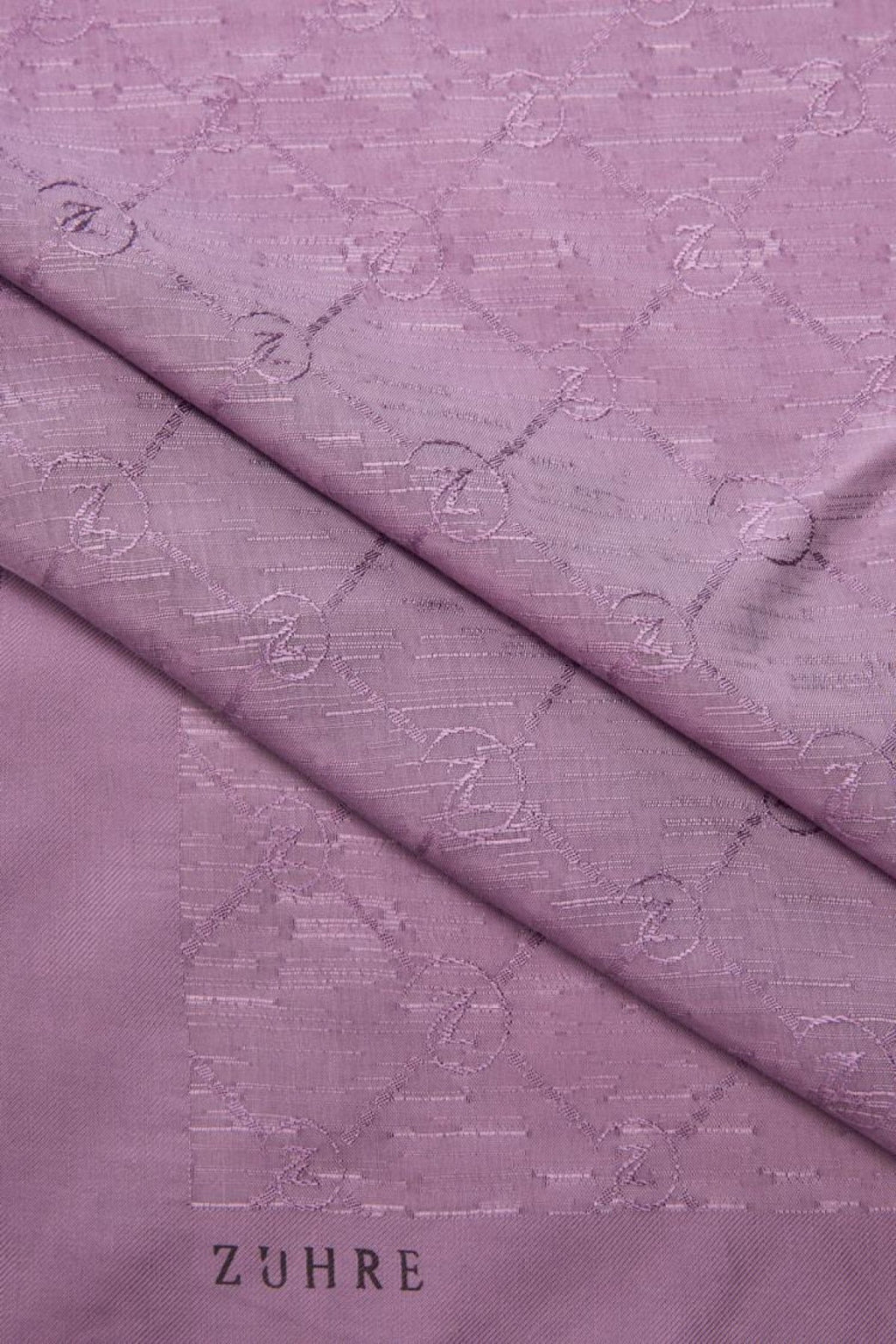 Zühre Koza Z Monogram Lila Eşarp 0082
