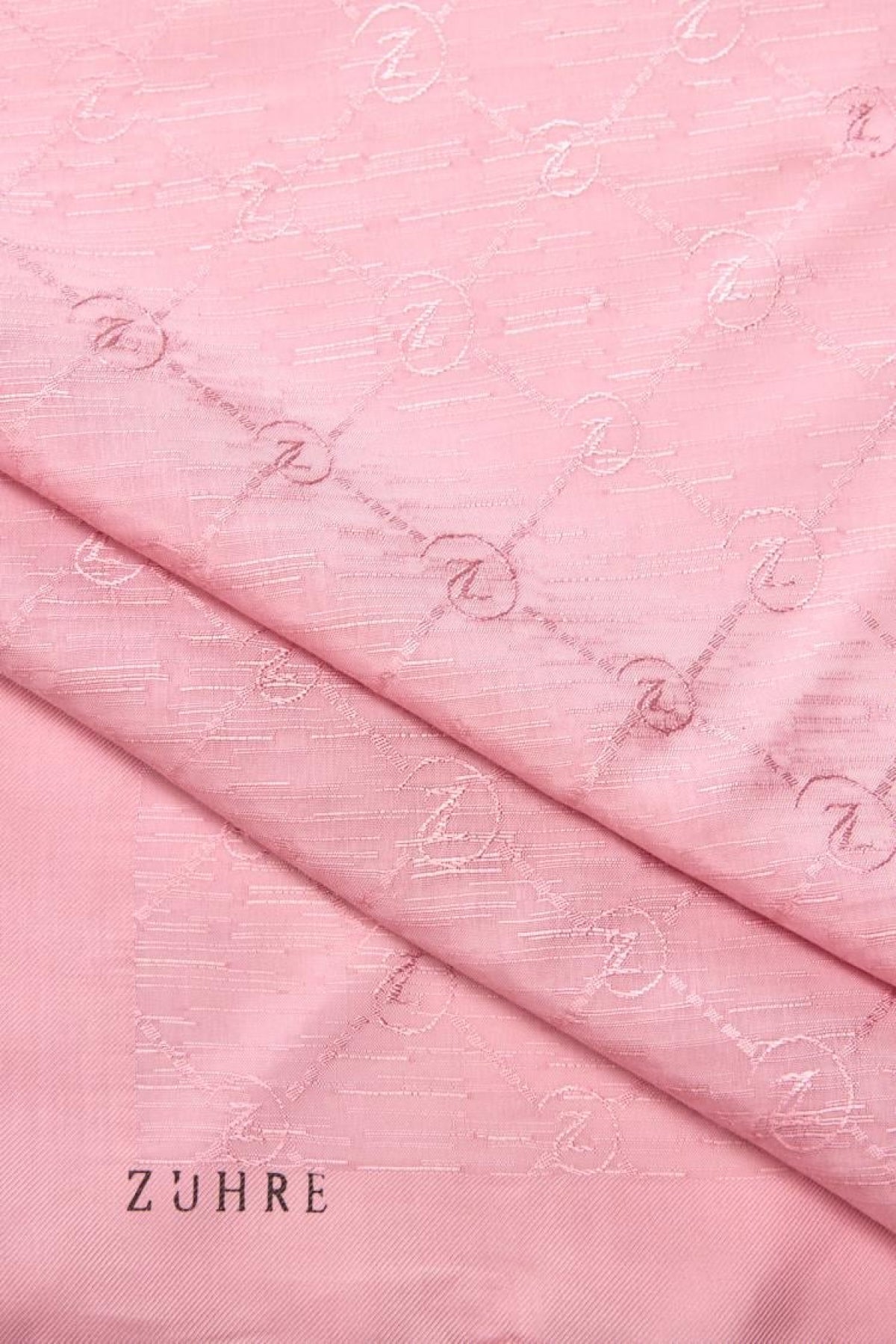 Zühre Koza Z Monogram Pembe Eşarp 0082