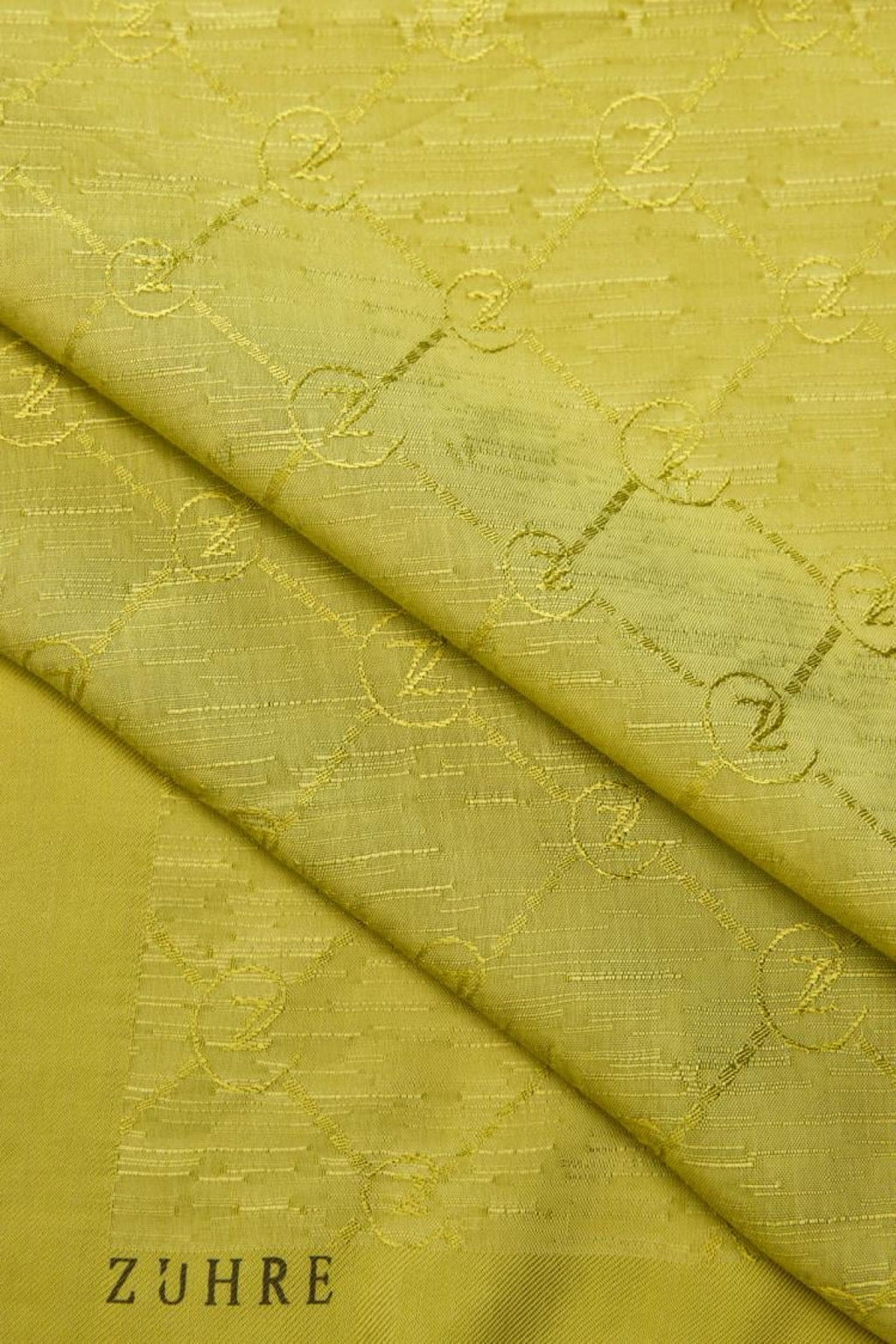 Zühre Koza Z Monogram Olive Eşarp 0082