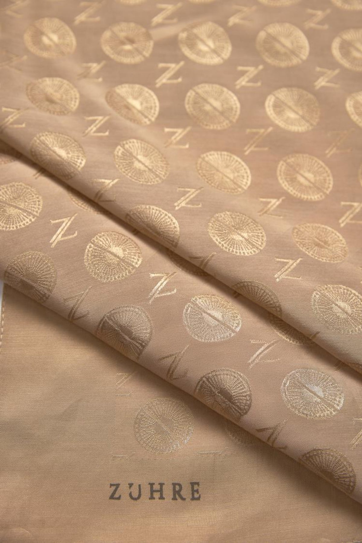 Zühre Gizem Z Monogram Camel Eşarp 0083