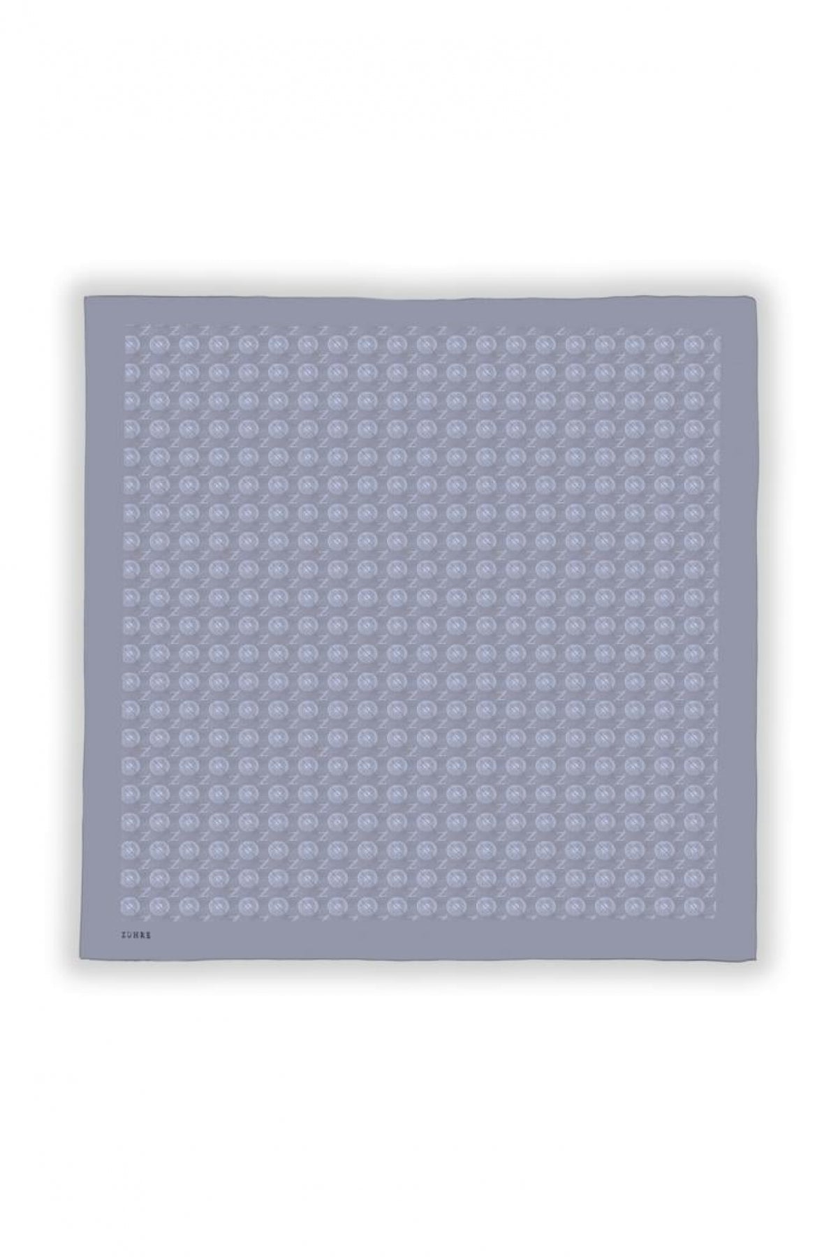 Zühre Gizem Z Monogram Gri Eşarp 0083