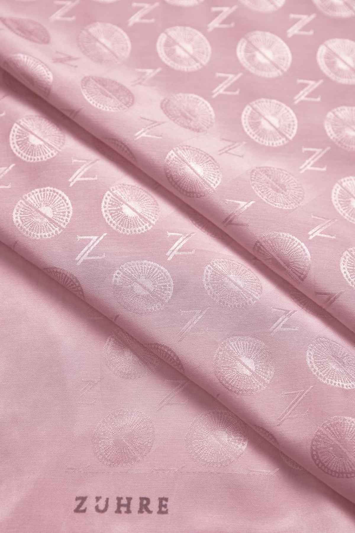 Zühre Gizem Z Monogram Pudra Eşarp 0083