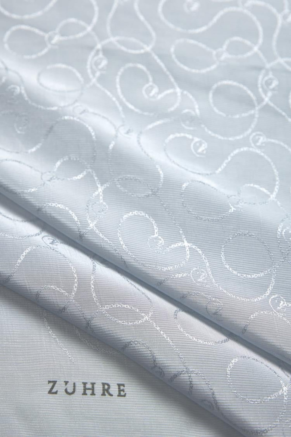 Zühre Flamlı  Zincir Z Monogram A.gri Eşarp 0084