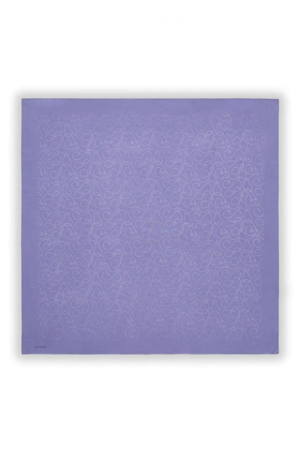 Zühre Flamlı  Zincir Z Monogram Lila Eşarp 0084