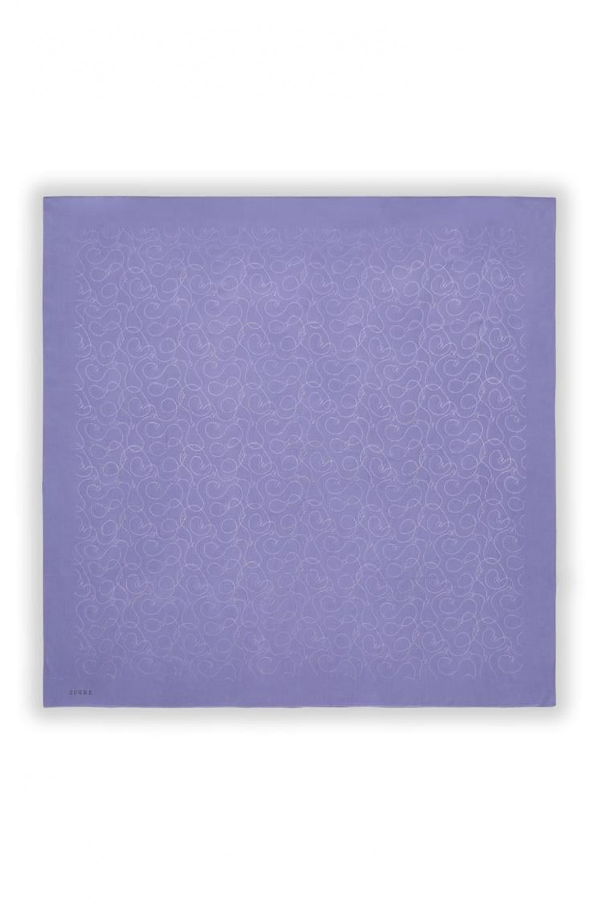 Zühre Flamlı  Zincir Z Monogram Lila Eşarp 0084