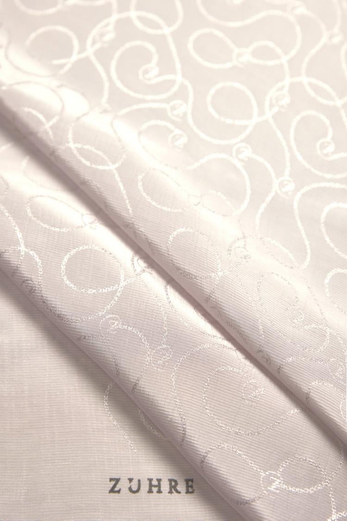 Zühre Flamlı  Zincir Z Monogram Taş Eşarp 0084
