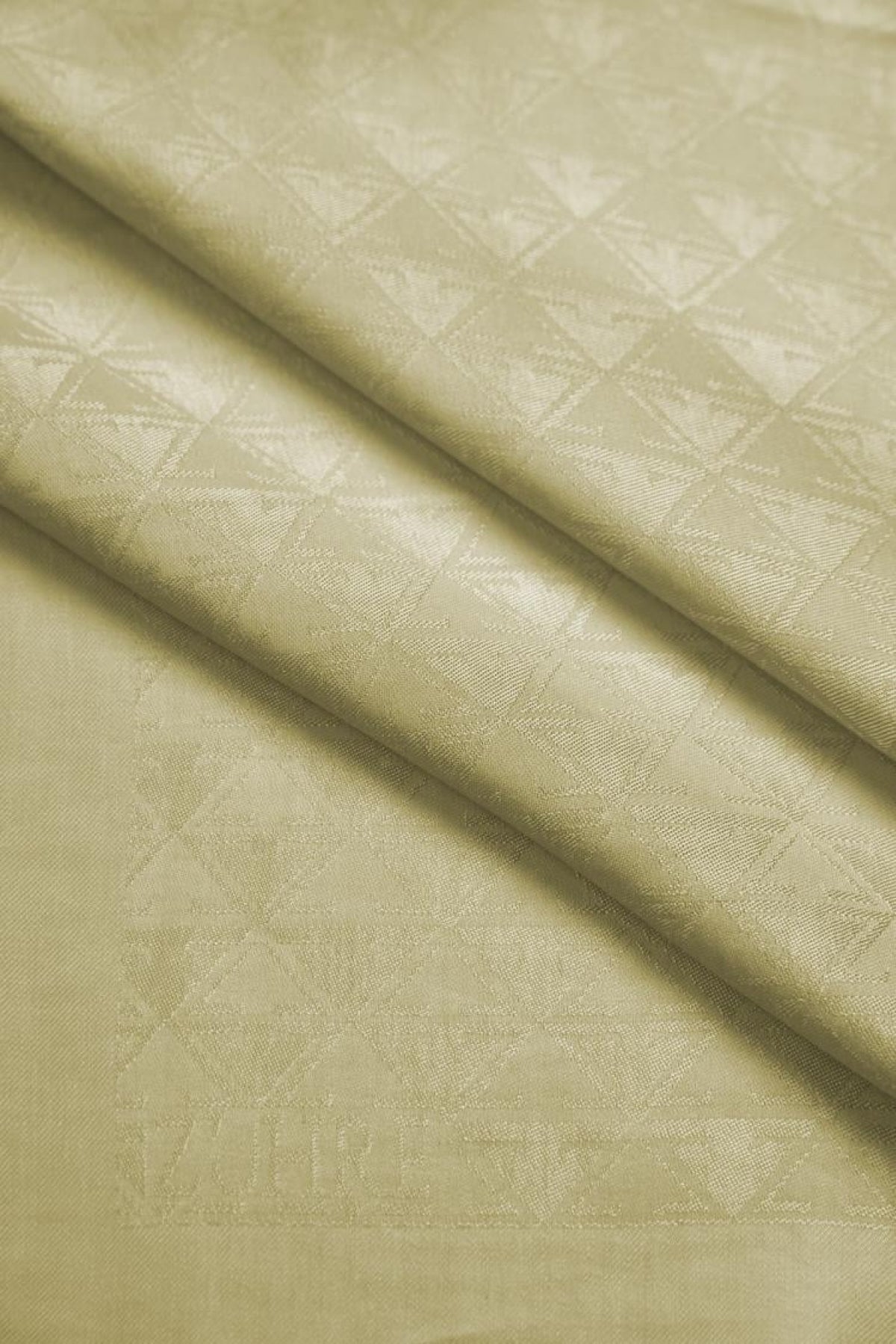 Z Monogram Rüya Yağ Yeşili Eşarp 0085