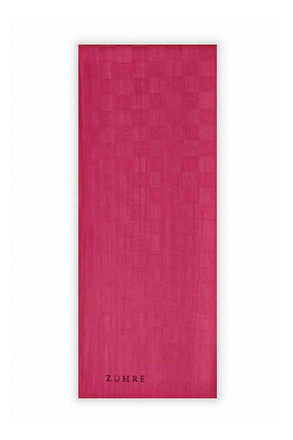 Monogram Desenli Seher Fuşya Şal 0106