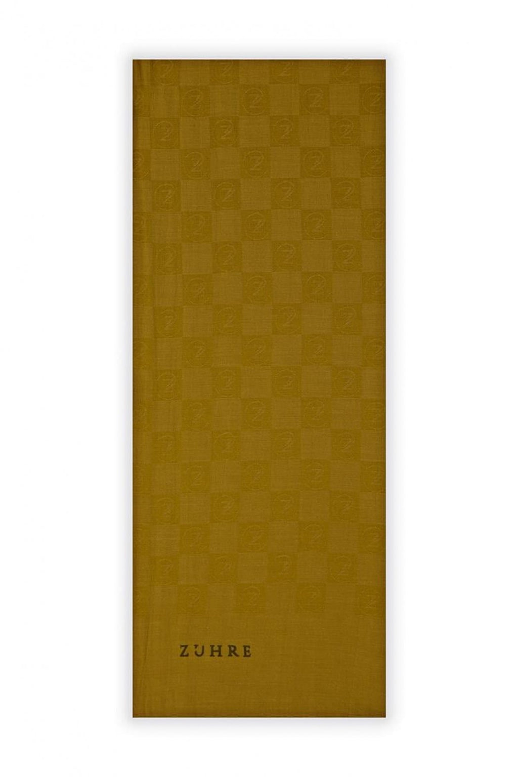 Monogram Desenli Seher Hardal Şal 0106