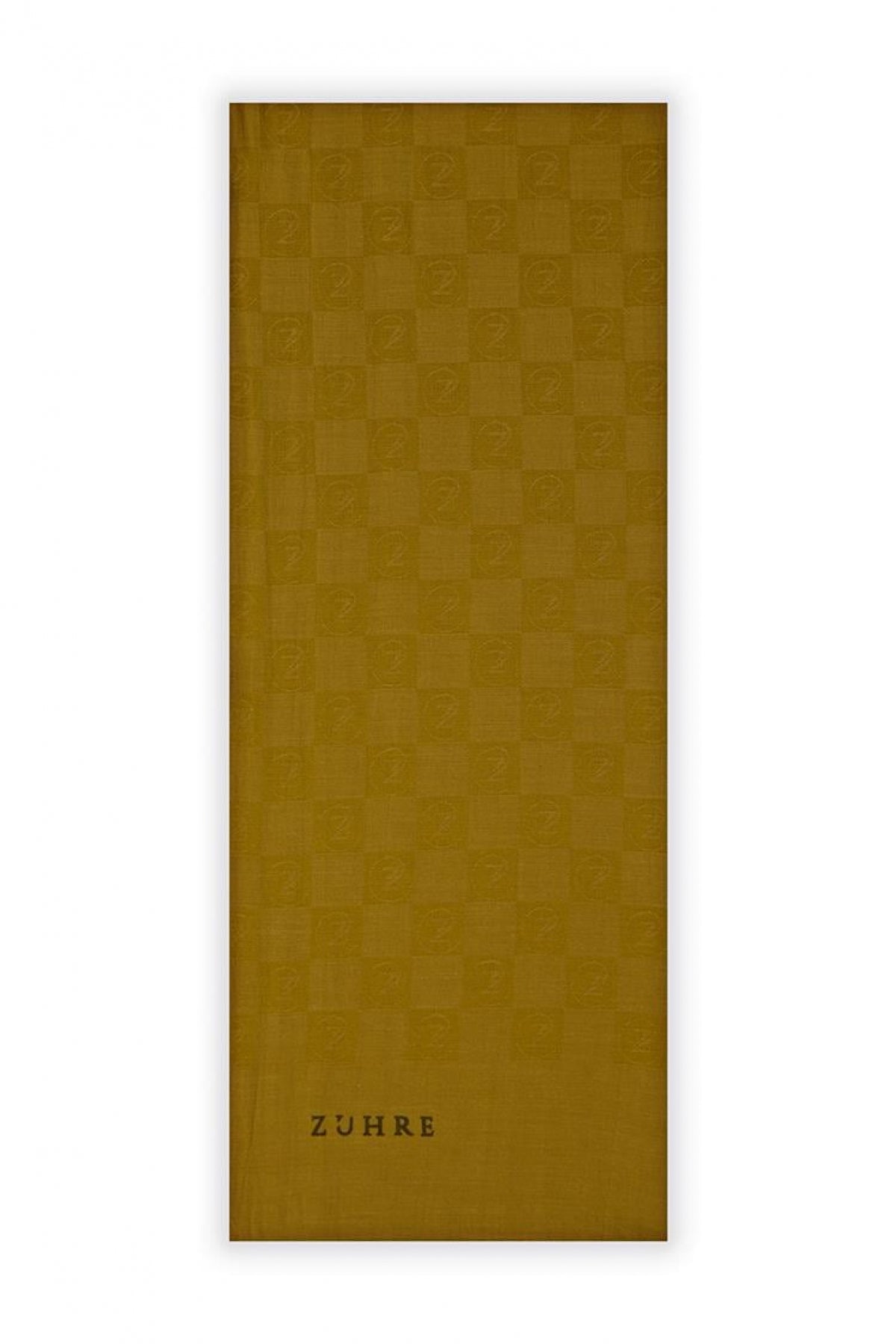 Monogram Desenli Seher Hardal Şal 0106