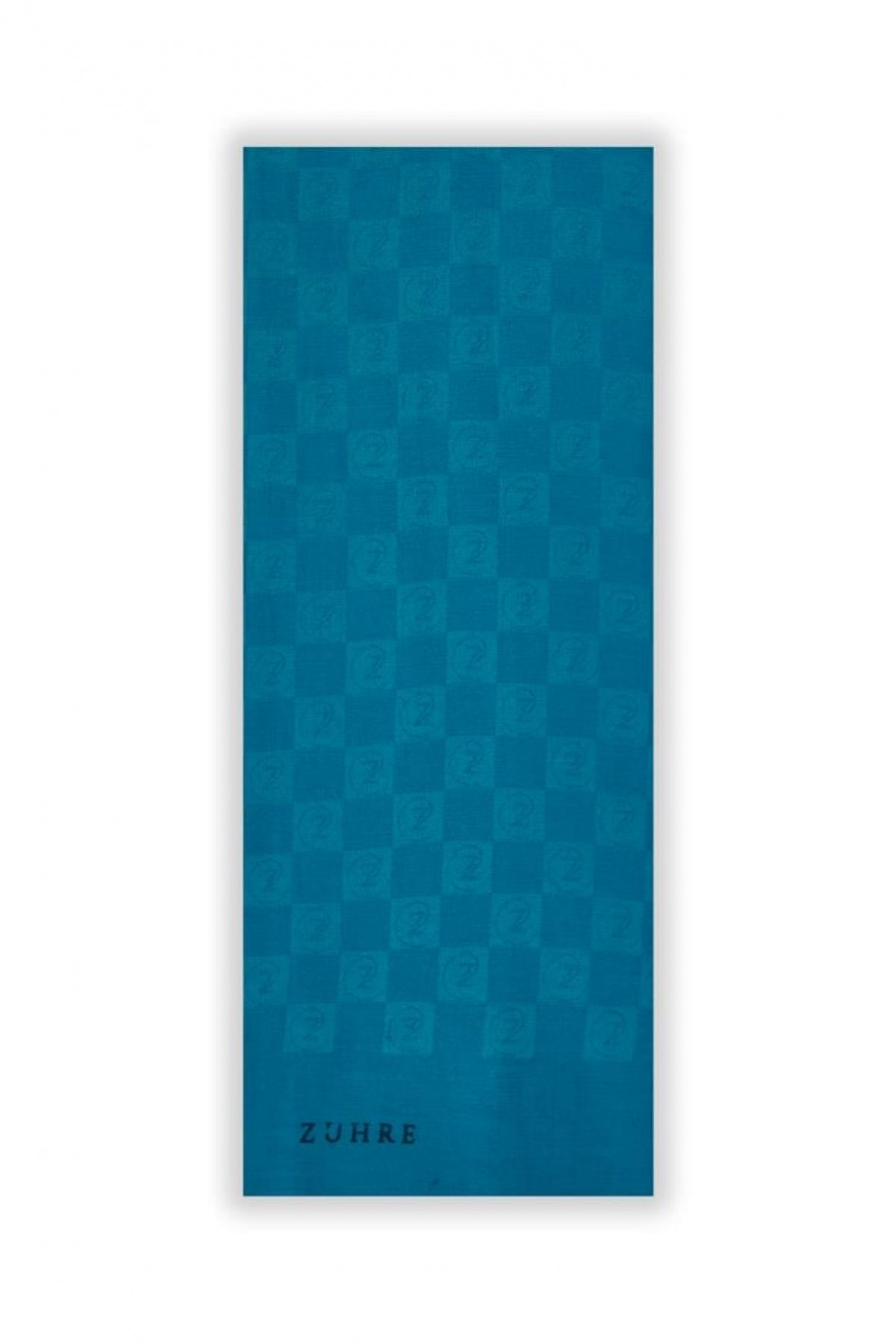Monogram Desenli Seher F.mavi Şal 0106