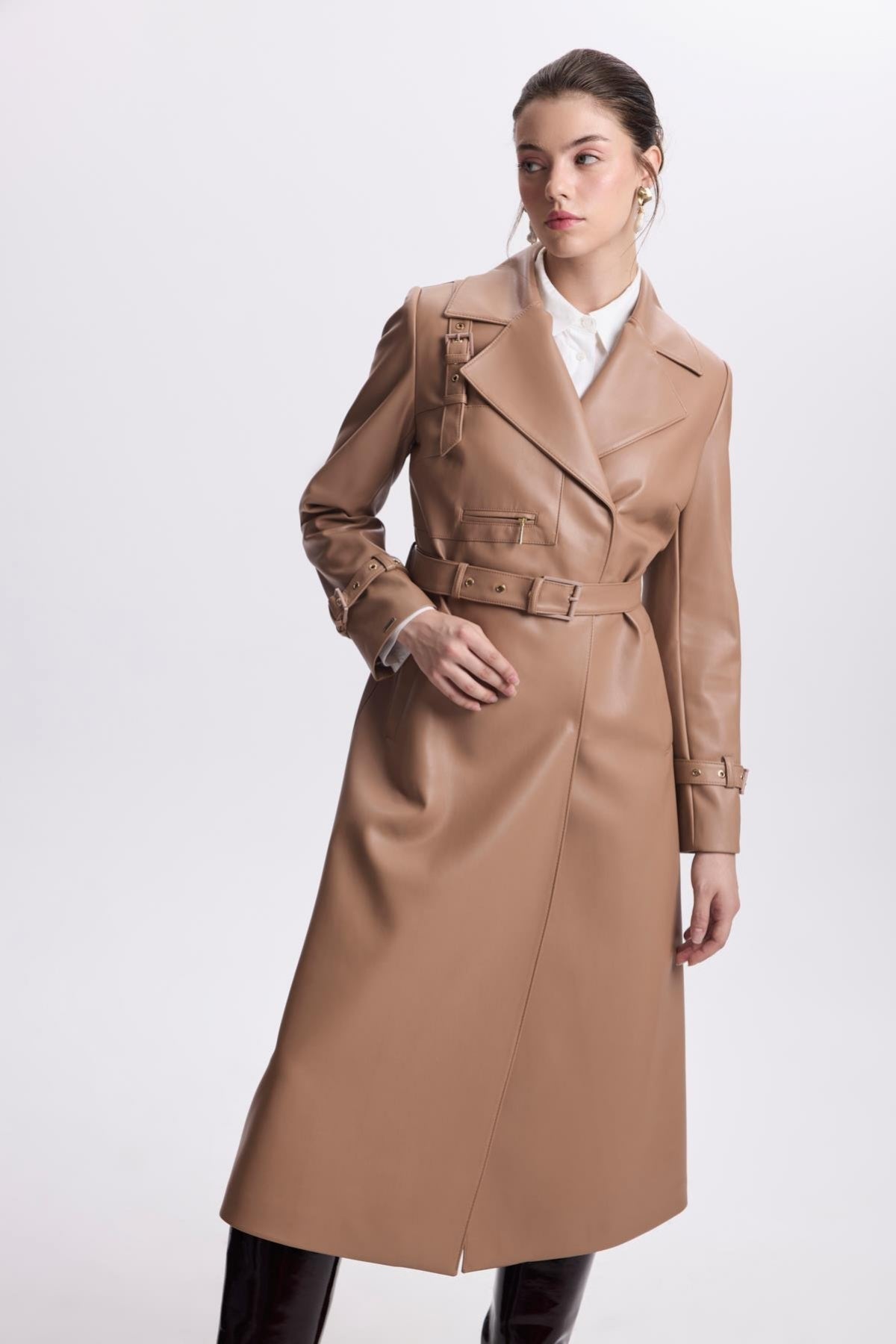 Almeida Z.boy 38-48 Camel Trençkot 13014