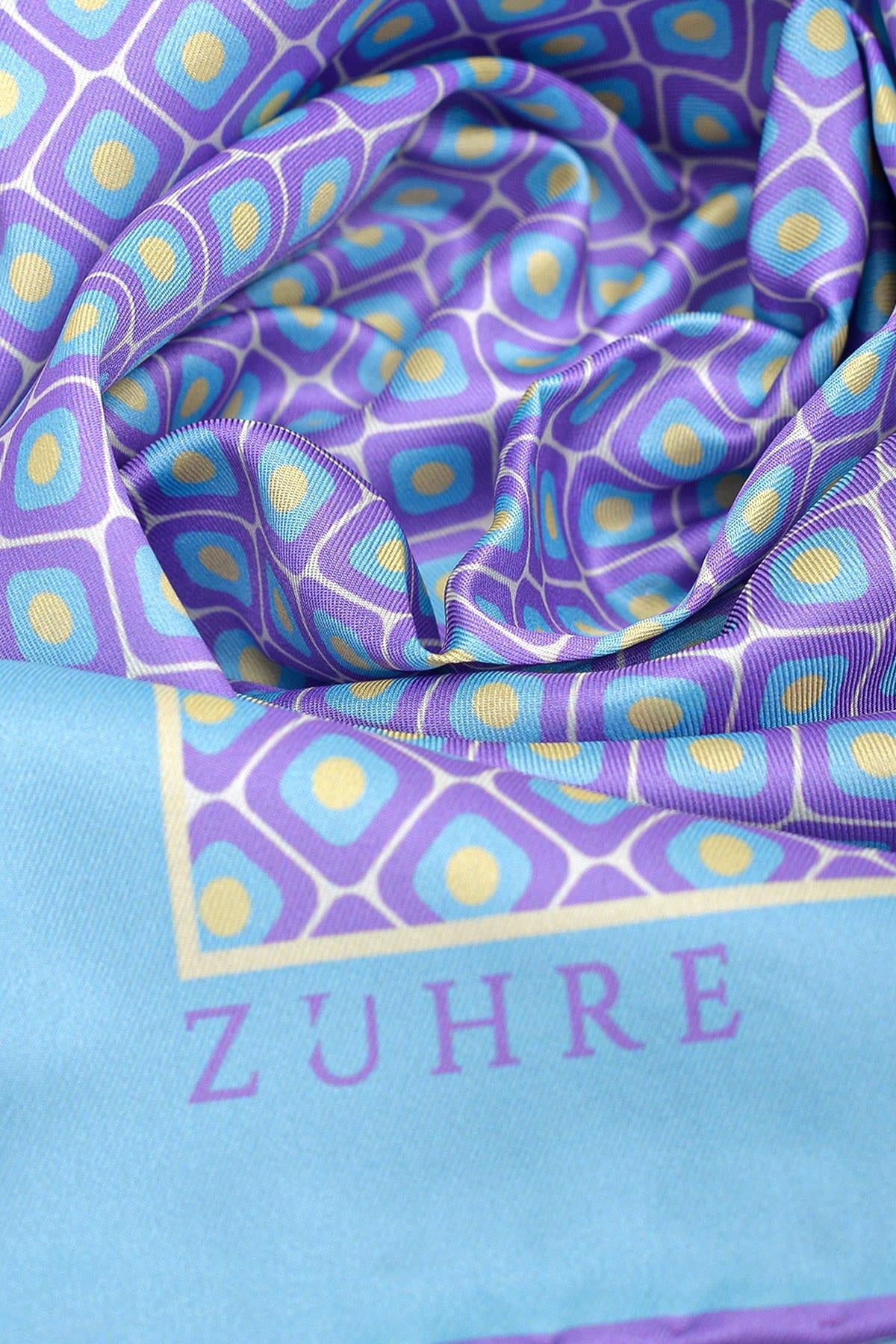 Desenli Polyester Twill V1 Eşarp 0077