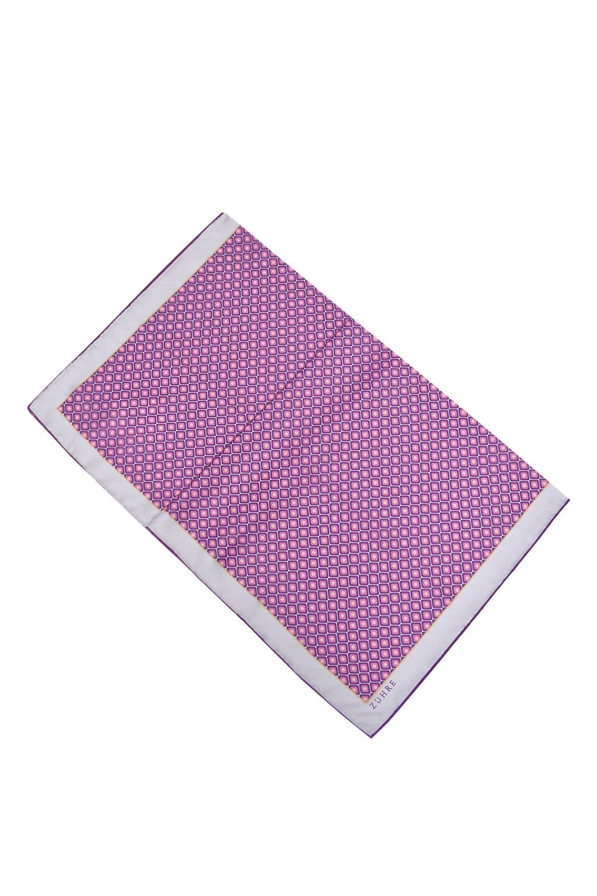 Desenli Polyester Twill V4 Eşarp 0077