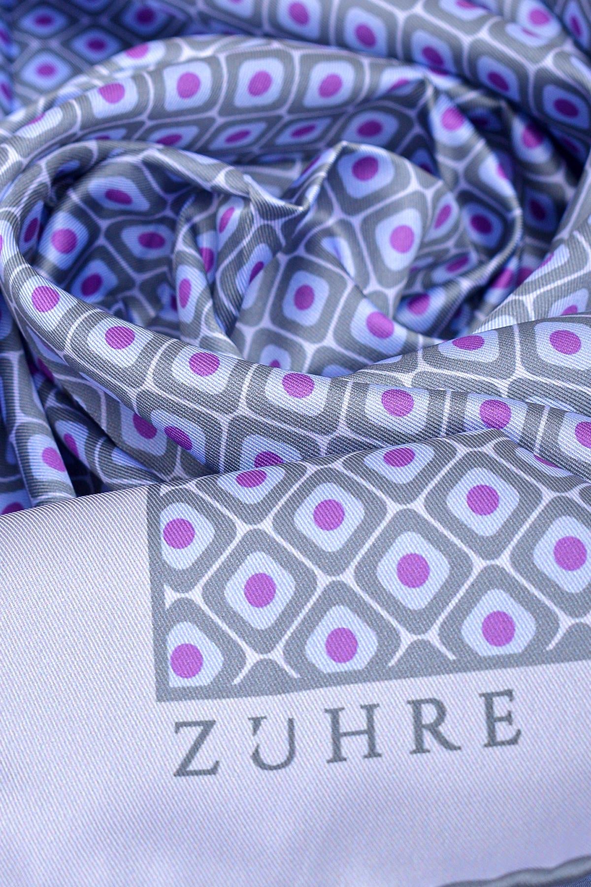 Desenli Polyester Twill V11 Eşarp 0077