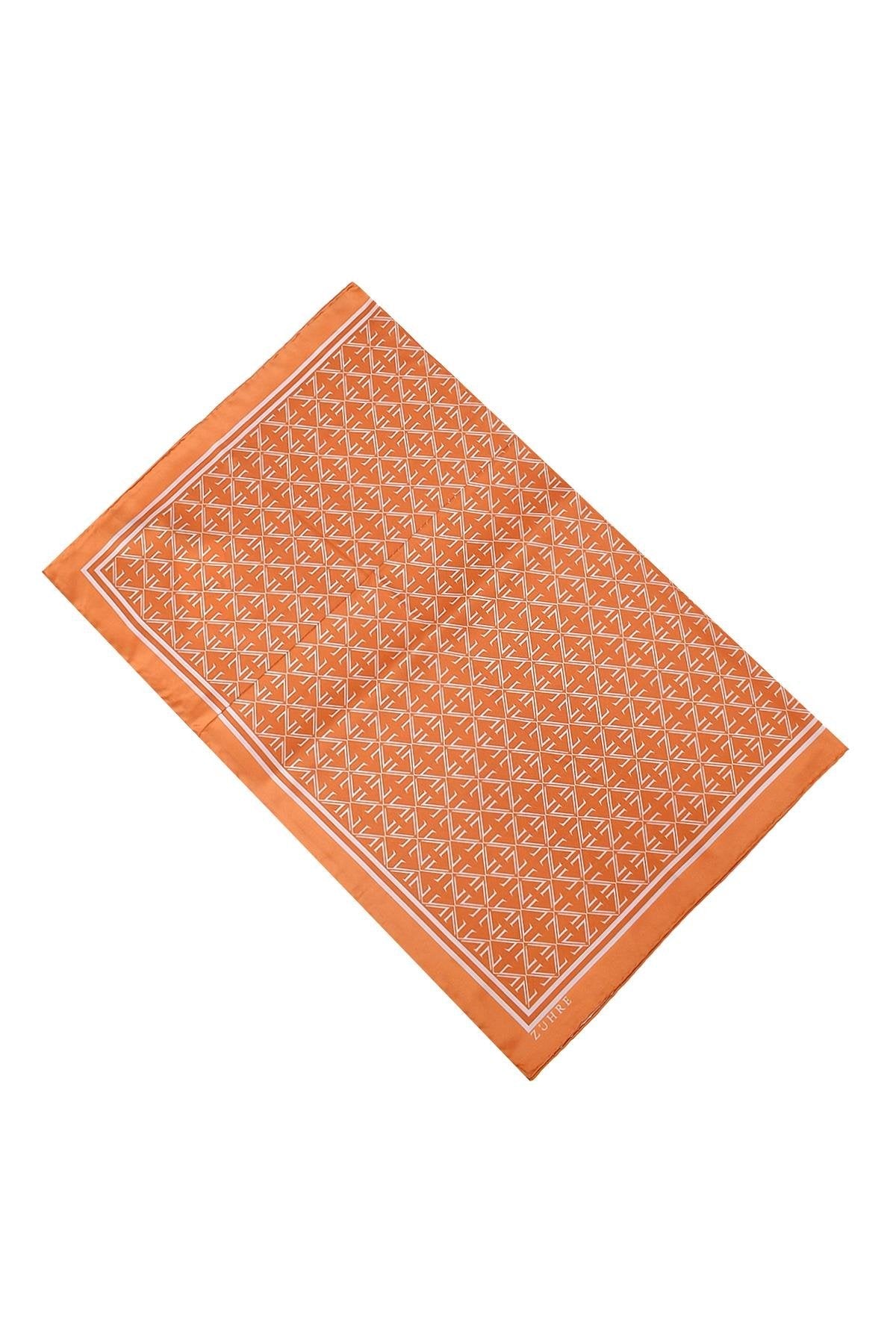 Monogram Desenli Polyester Twill V16 Eşarp 0081